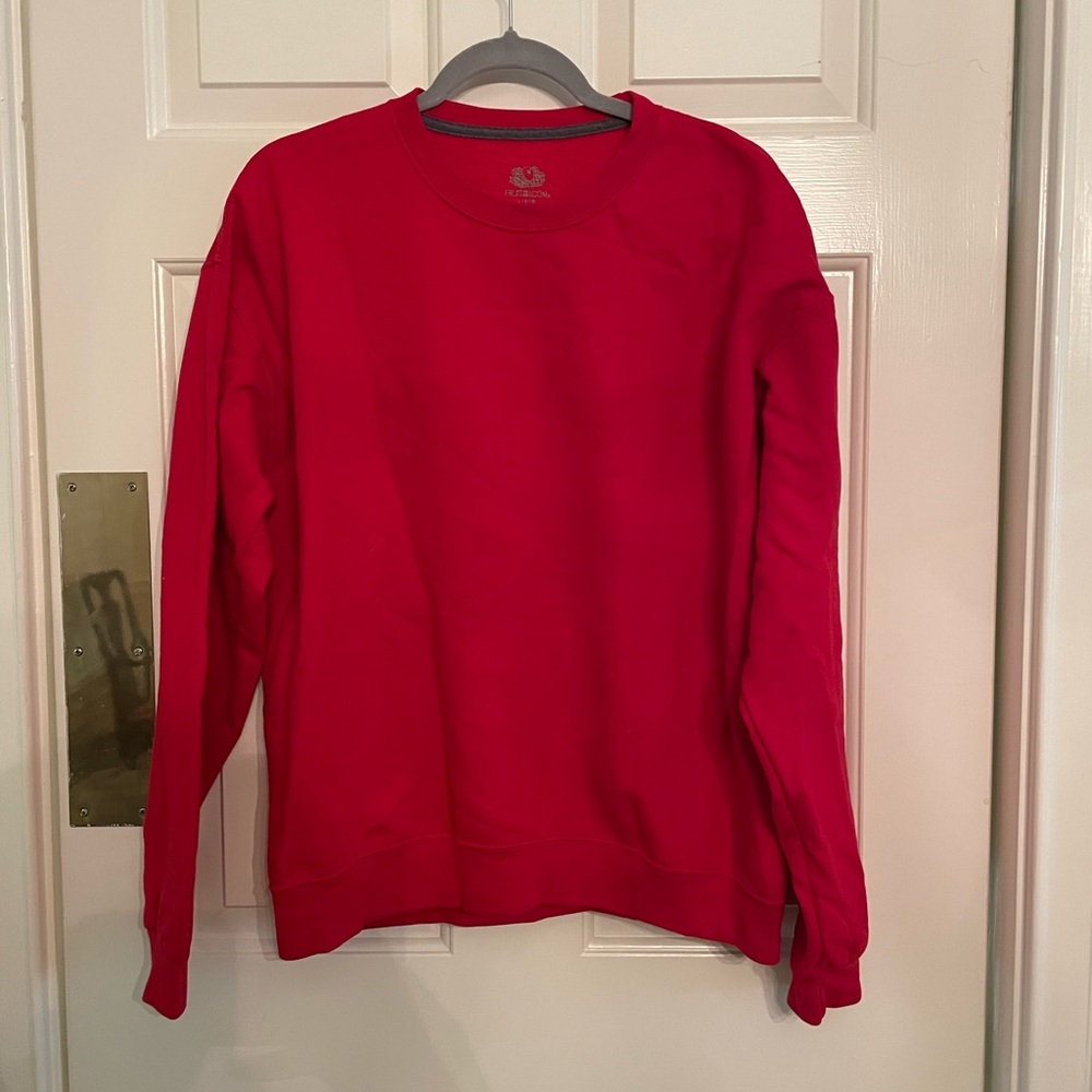 Fruit of the Loom Bright Red Sweatshirt